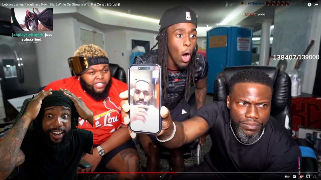 LEBRON FACETIMED Kai, Kevin Hart ,Druski & GOT CAUGHT LACKING LOL!