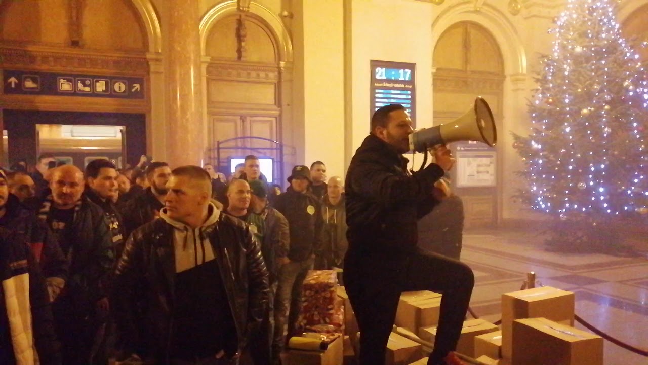 2019.12.11. Ludogorec-FTC indulás a Keleti pályaudvarról szurkolás