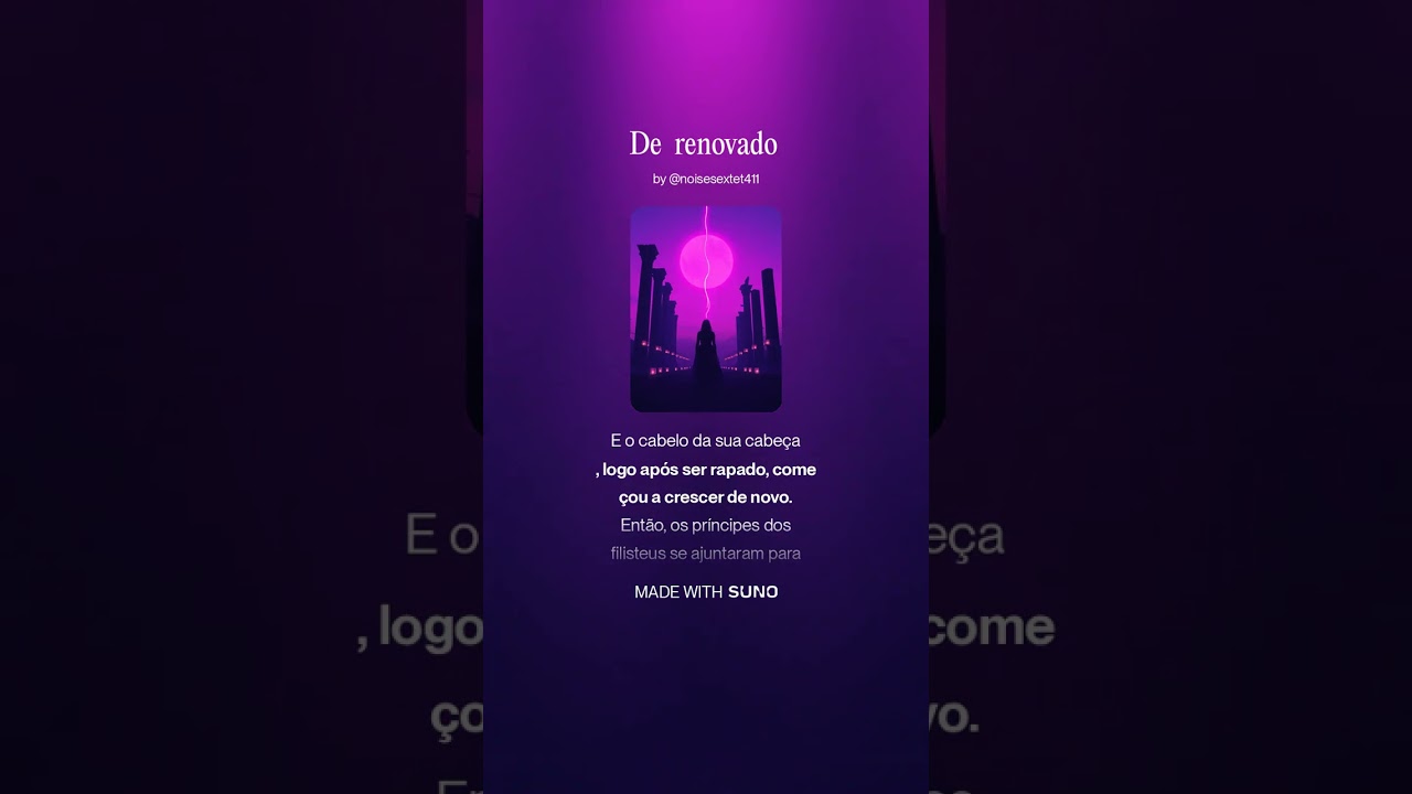 16 de renovado trap Bíblia cantada juízes 16 : 17 - 31 