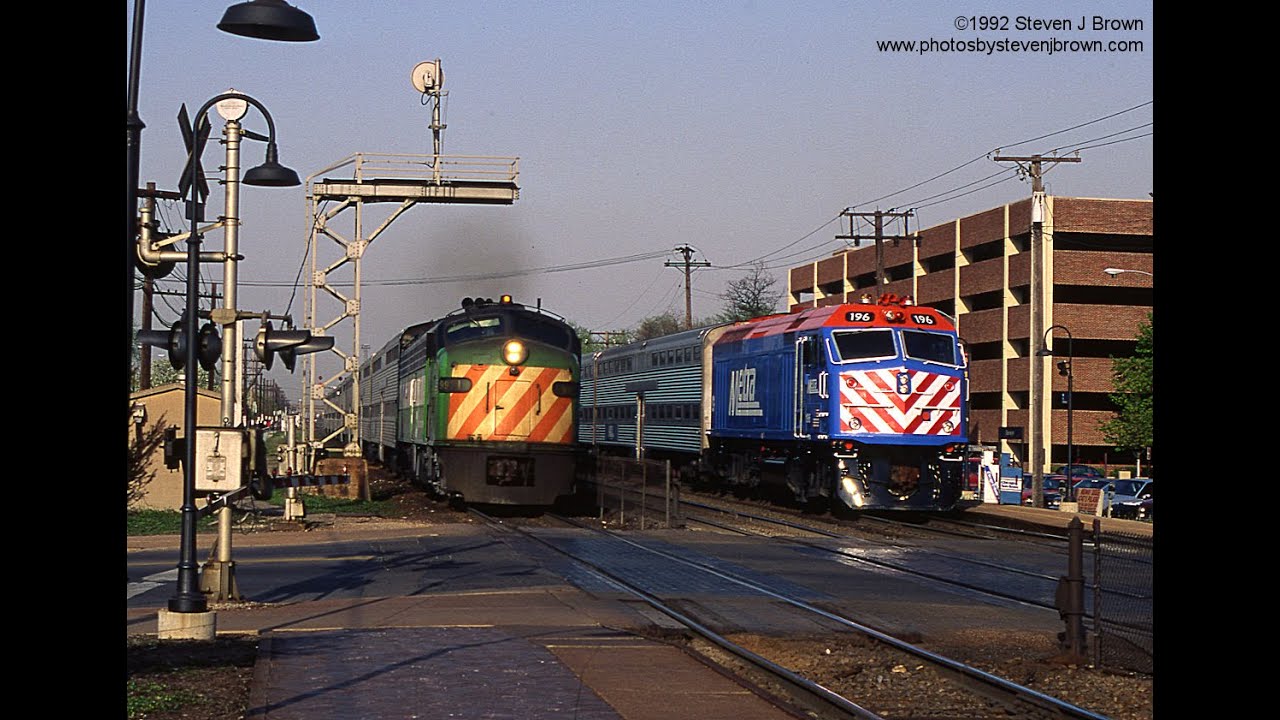 The Final Rush Hour - Saying Goodbye to the Burlington Northern E Units - May 1992.