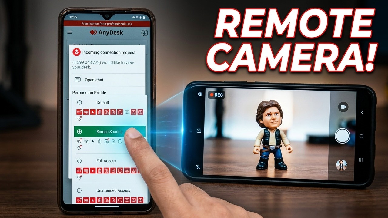 Control Mobile Camera Remotely In 5 Minutes | AnyDesk Method