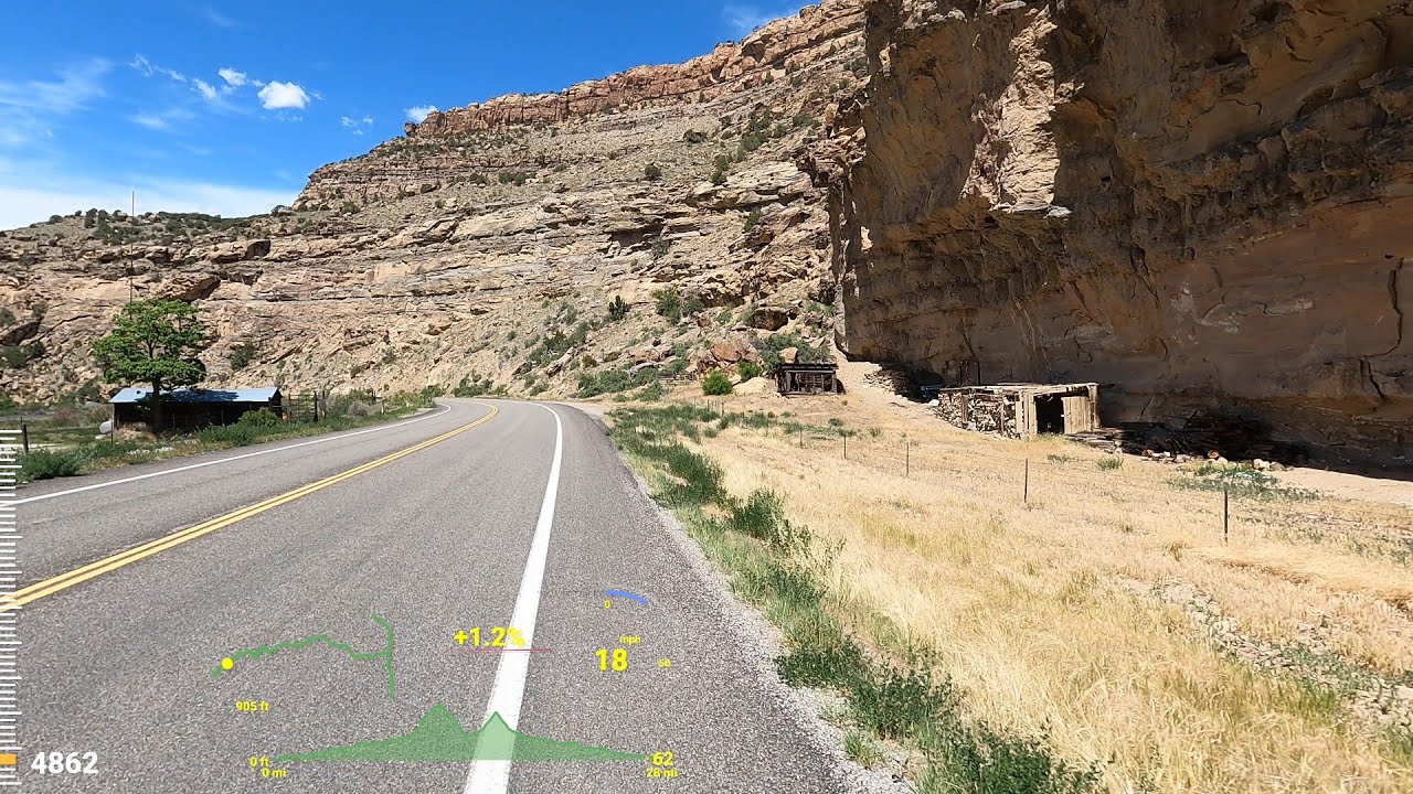 [119] 4K Plateau Creek Canyon Road to Mesa Colorado