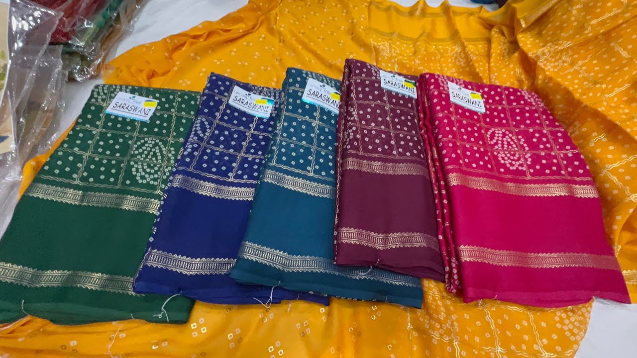 Unbelivable Challenging Price👌chickpet Bangalore wholesale Banarasi crepe georgatte chiffon sarees