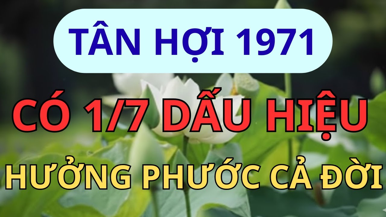 Tân Hợi 1971: Có 1 Trong 7 Dấu Hiệu Này Là Đã Sạch Nghiệp, Lộc Trời Đổ Xuống, Hưởng Phước Đời Đời!