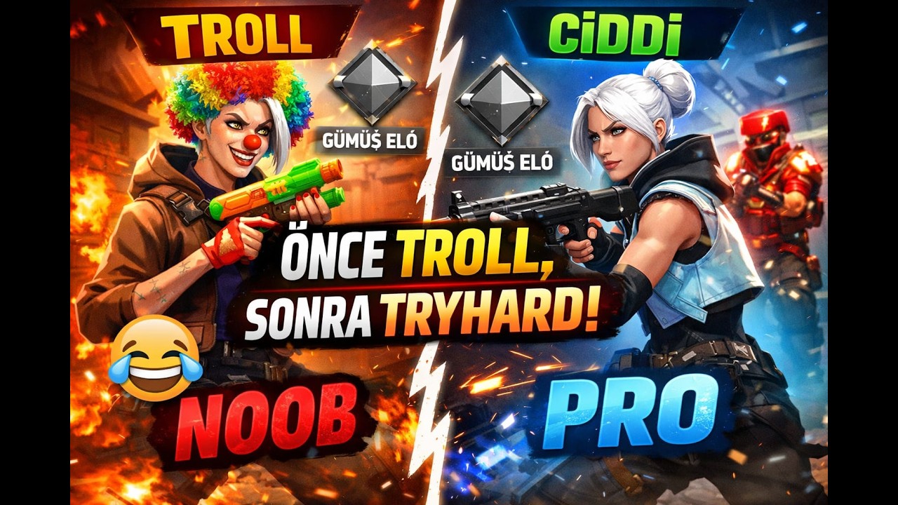 Valorant ta gümüş eloda ilk trolledim sonra oynadım