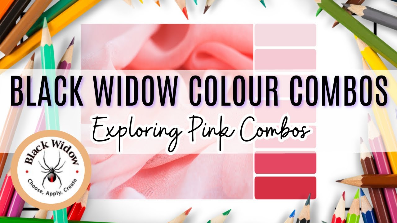 BLACK WIDOW Pencils Colour Combinations: Exploring Pink