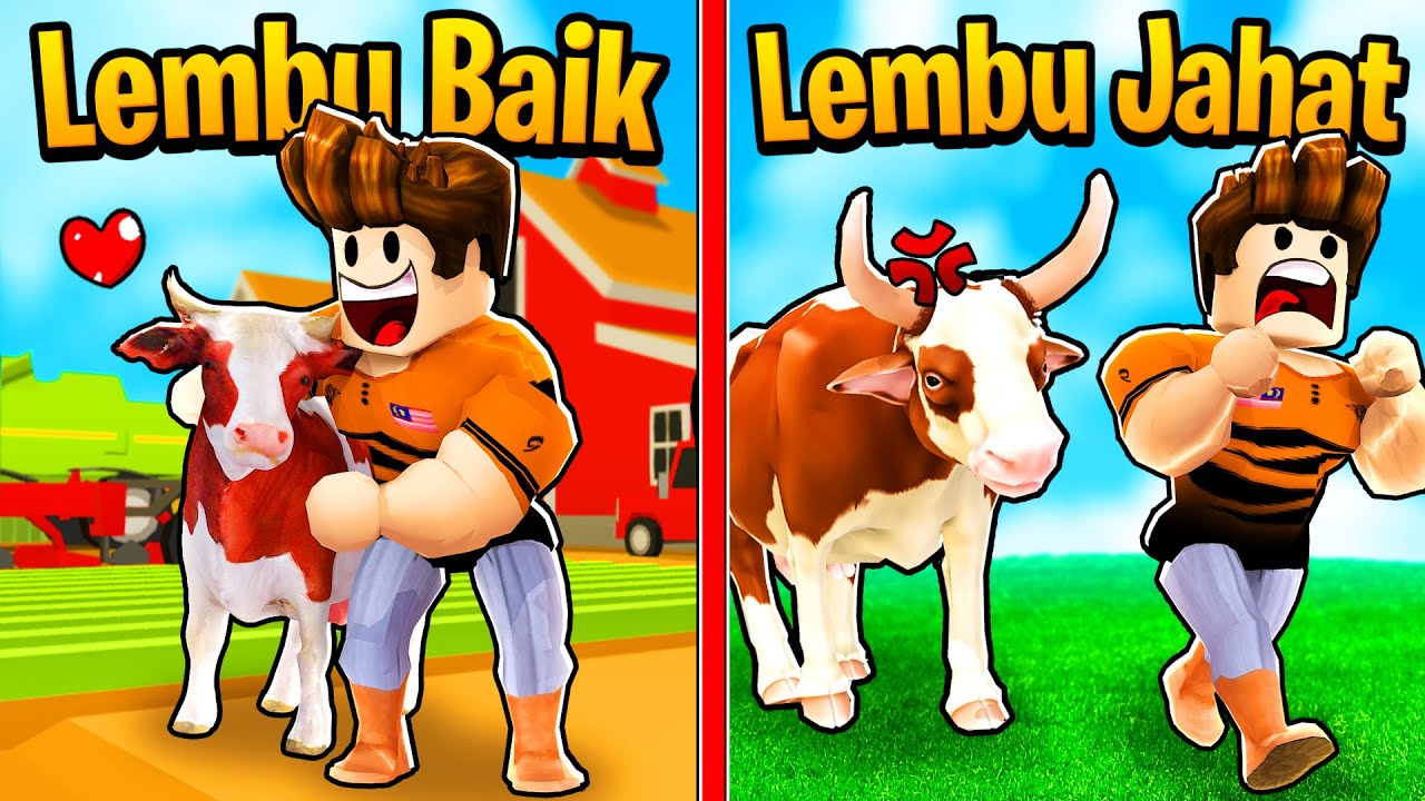 Drama Lembu Baik VS Lembu Jahat!!! (Roblox Malaysia)