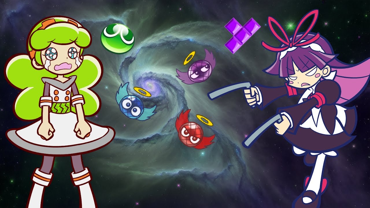 Where is the slight disvantage? | Puyo Tetris (PC): AOD VS  (Ranked Match)