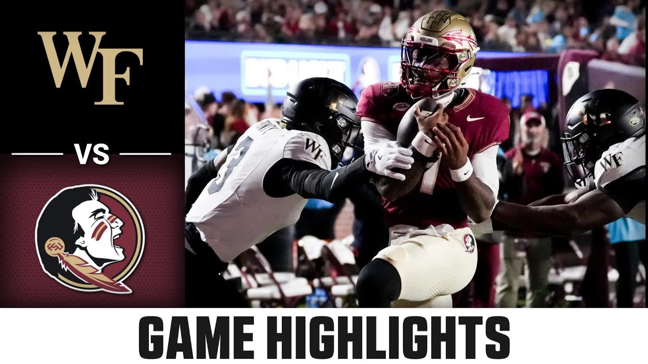 Wake Forest vs Florida State Game Highlights | 2025 ACC Football