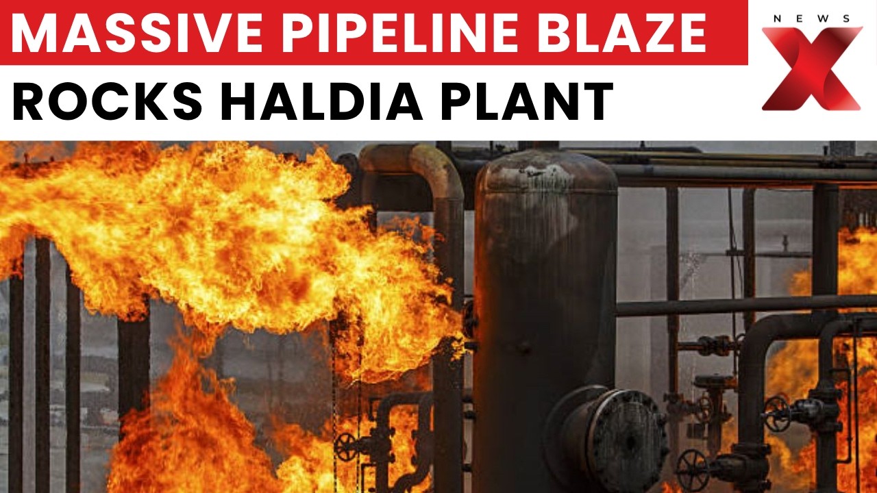 Haldia Petrochem Fire: Massive Blaze Erupts in Pipeline at West Bengal Plant