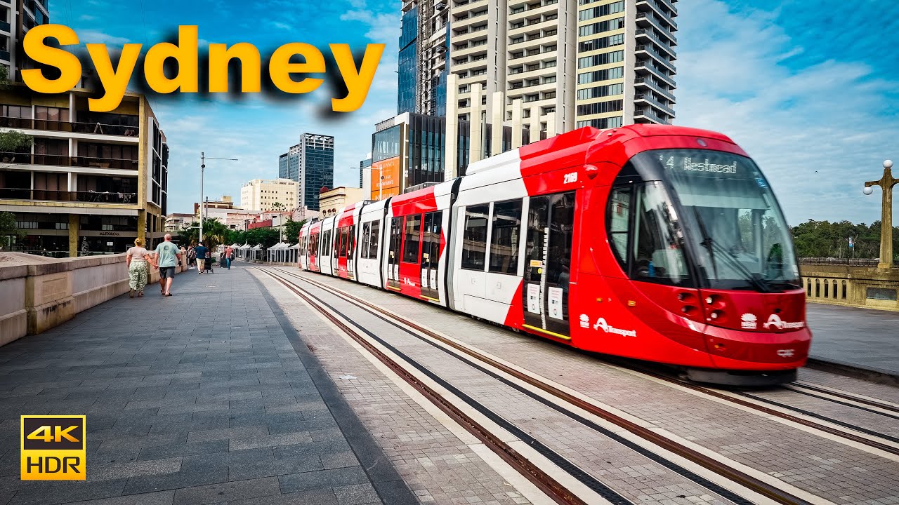 Sydney Australia Walking Tour - New Parramatta Light Rail | 4K HDR