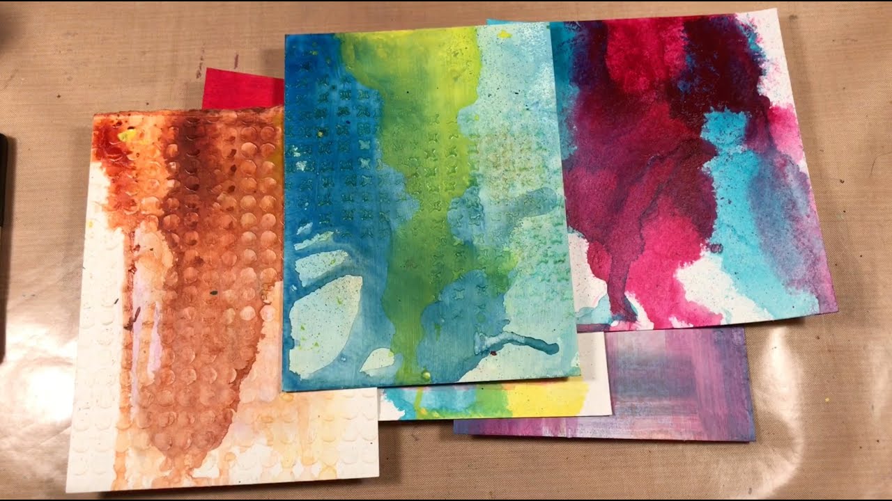 19. Golden High Flow Acrylic Paints 3 Ways - Inky Backgrounds
