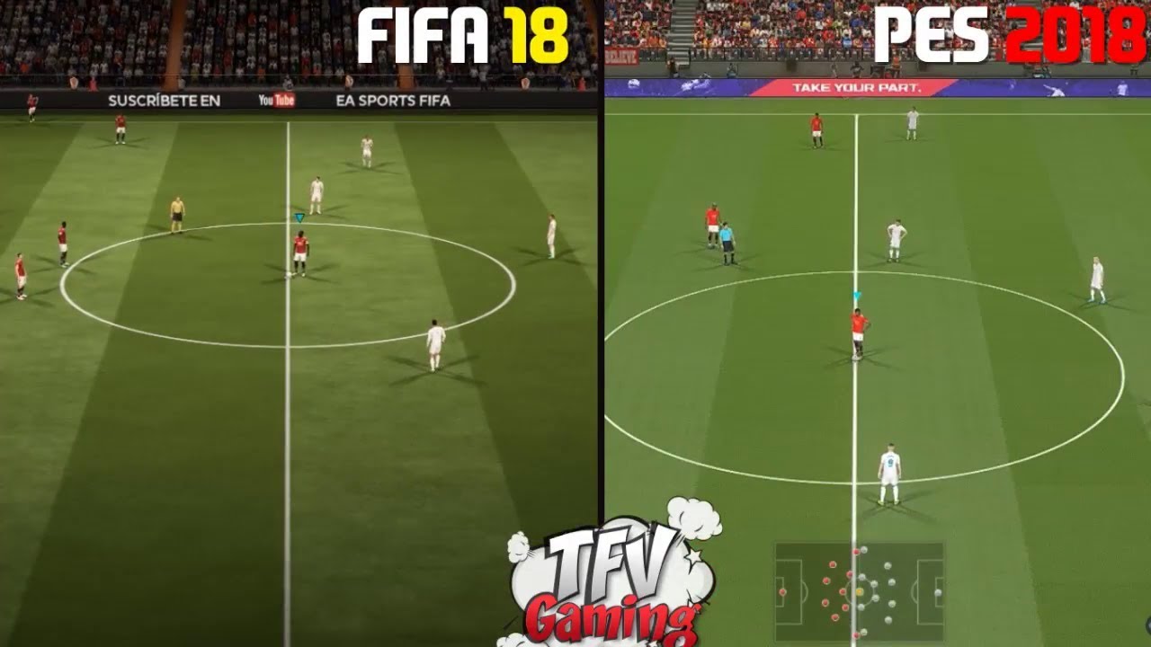 FIFA 18 Vs PES 18: Graphics Comparison