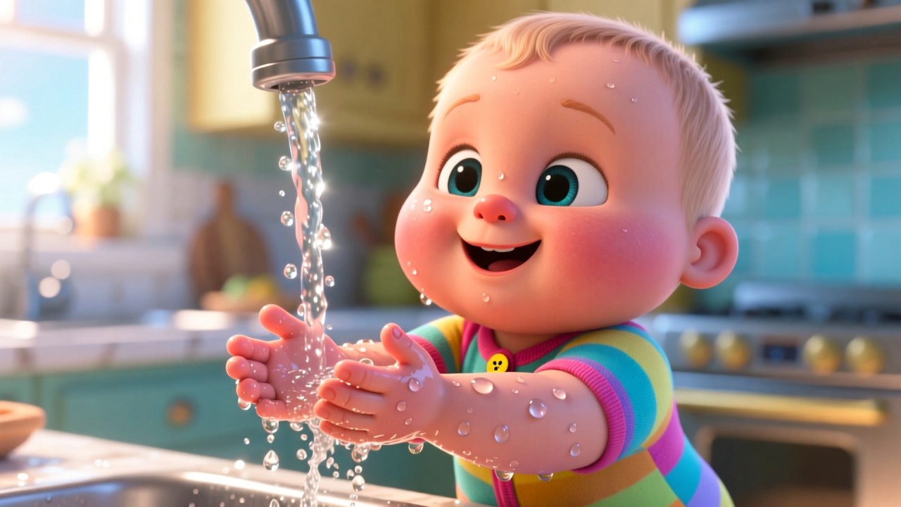 Wash Hands Bubble Fun  | Handwashing Song for Kids | Clean & Sing Along