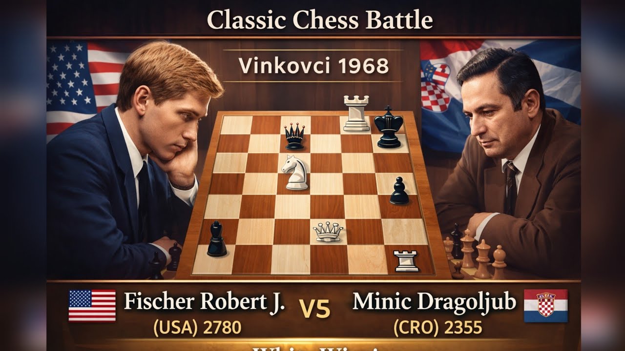 Bobby Fischer vs Wade (1968) | 38 Langkah Brutal di Vinkovci!