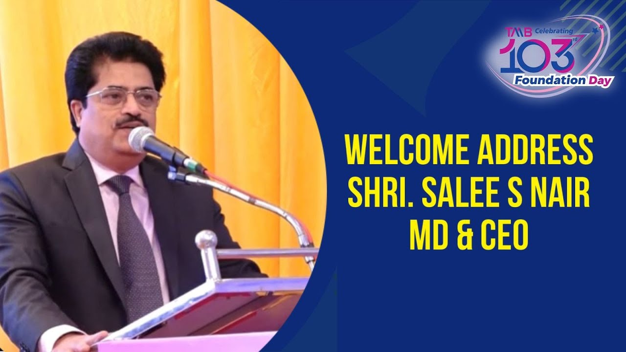 Welcome Address by MD & CEO