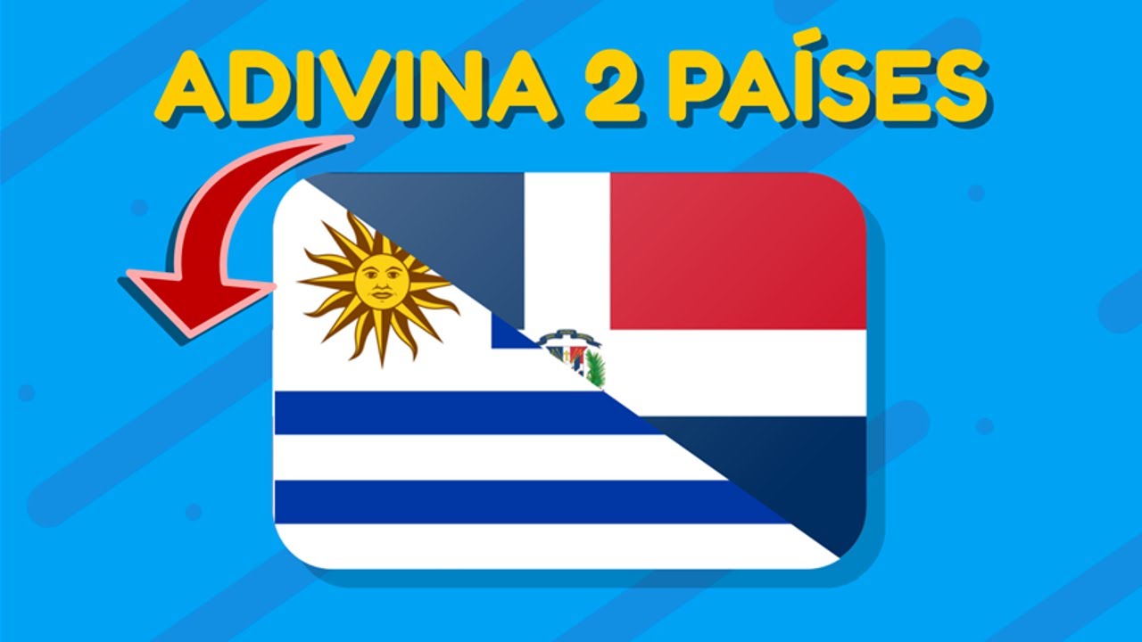 Adivina 2 países mientras giran sus BANDERAS 🚩😎| ¿Cuánto sabes de banderas? 🌎🚩