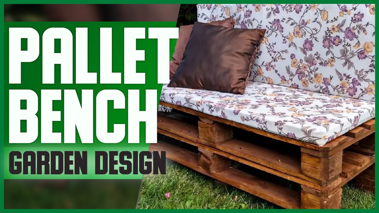 PALLET BENCH // DIY, do it yourself // Free tutorial // Garden design and furniture // Wood projects