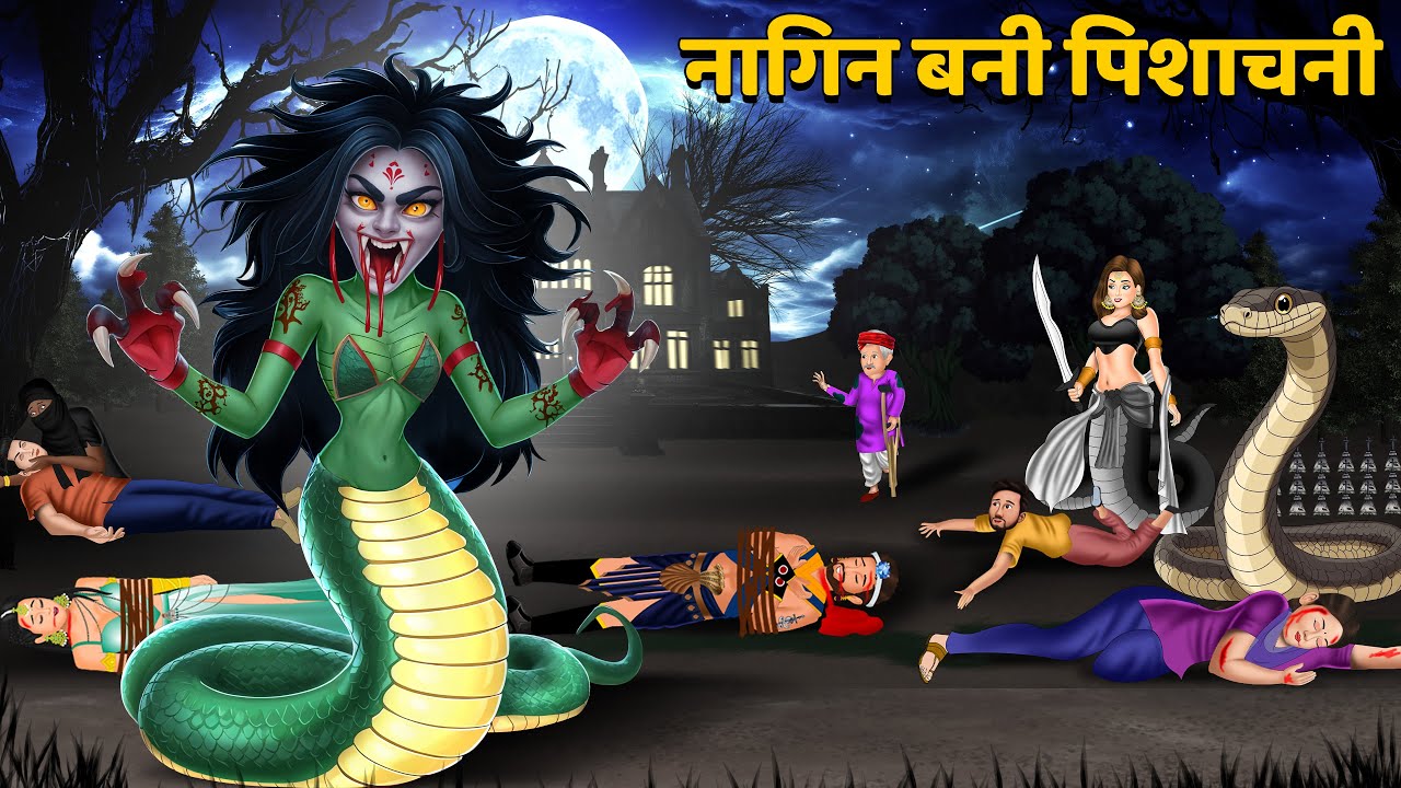नागिन बनी पिशाचनी : Nagin Bani Pishachini | Nagin ki Kahani | Anim Stories | Nagin Cartoon | Nagin
