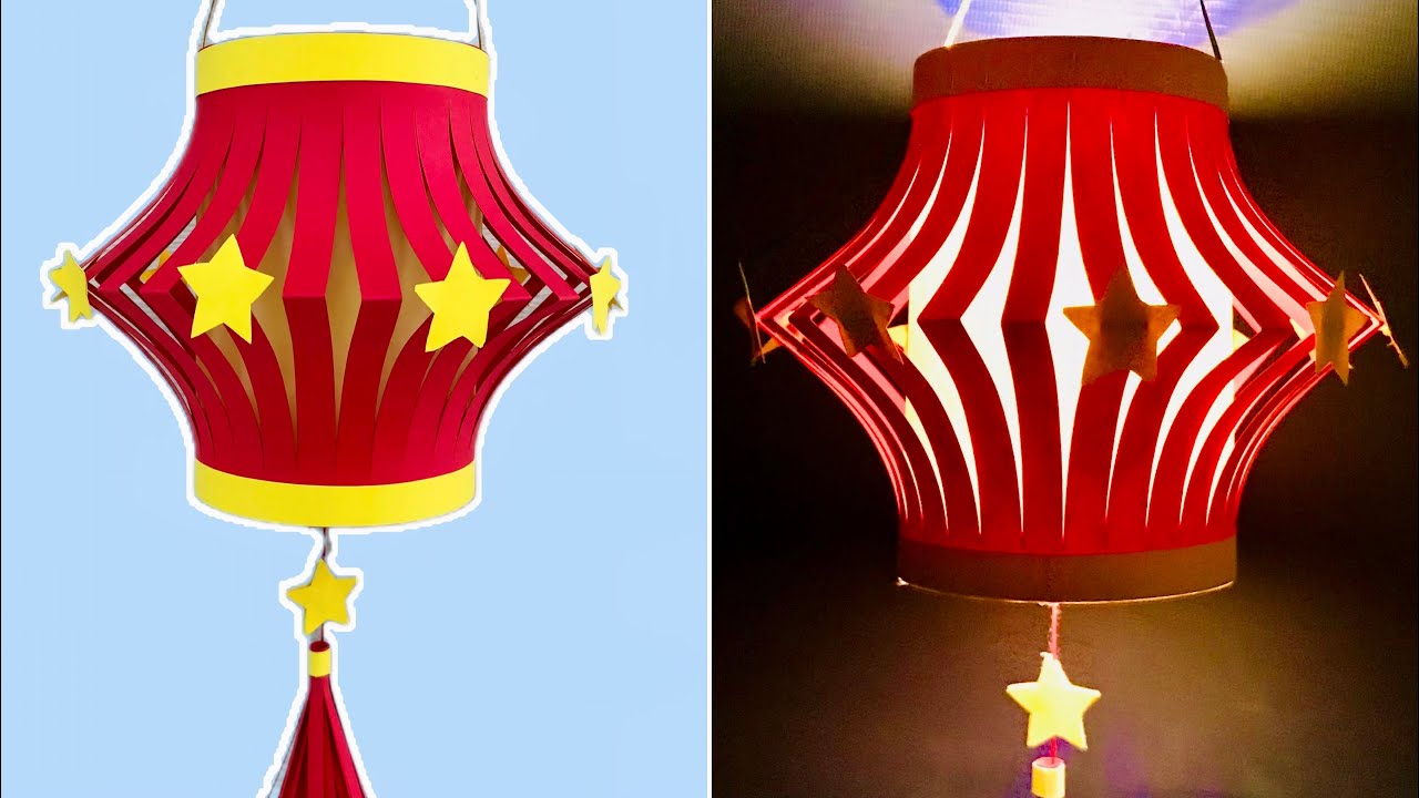 Cách Làm Lồng Đèn Trung Thu Bằng Giấy A4 Đơn Giản | DIY Lanterns | Sáng Tạo Thủ Công