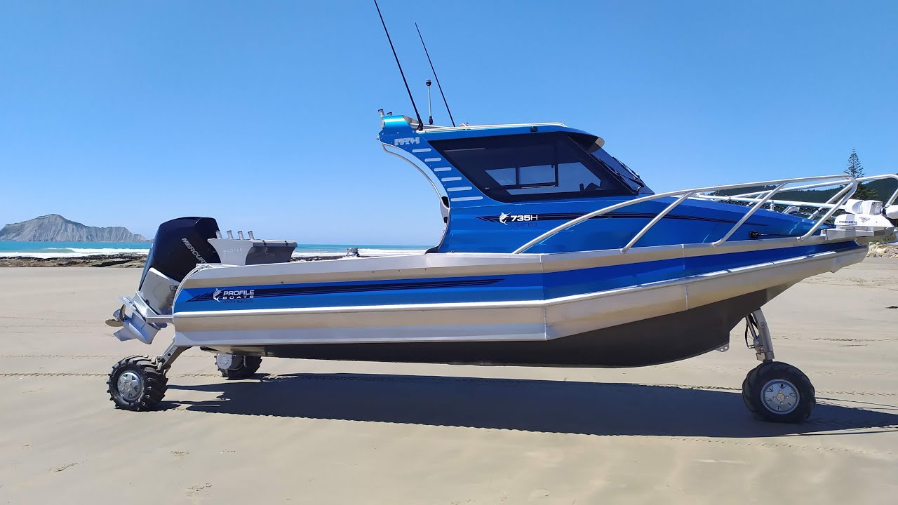 Profile Boats 735H Limited Amphibious Tectrax Mercury Verado 300hp
