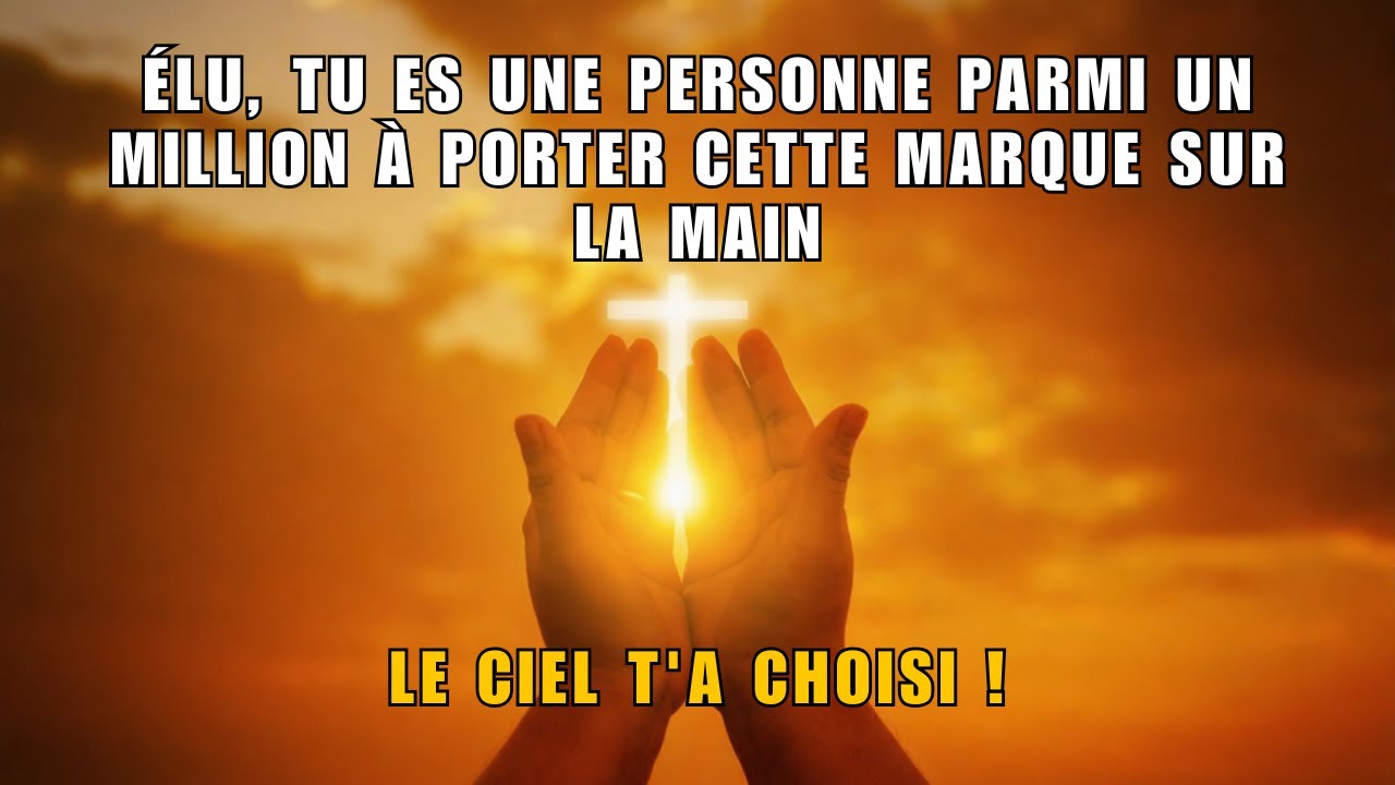 ÉLU, TU ES UNE PERSONNE PARMI UN MILLION À PORTER CETTE MARQUE SUR LA MAIN – LE CIEL T'A CHOISI ! ✨🔥