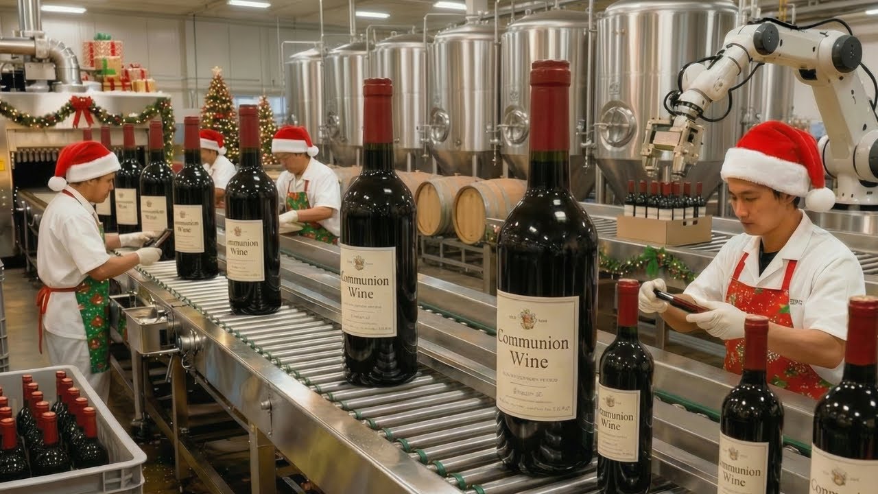 Inside the Church Wine Factory: How Communion Wine Is Made for Christmas (Full Process)