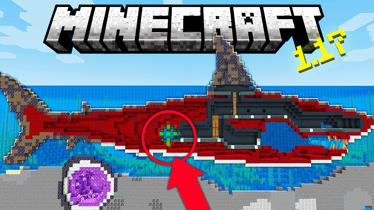 O QUE TEM DENTRO DO MEGALODON NO MINECRAFT 1.17 