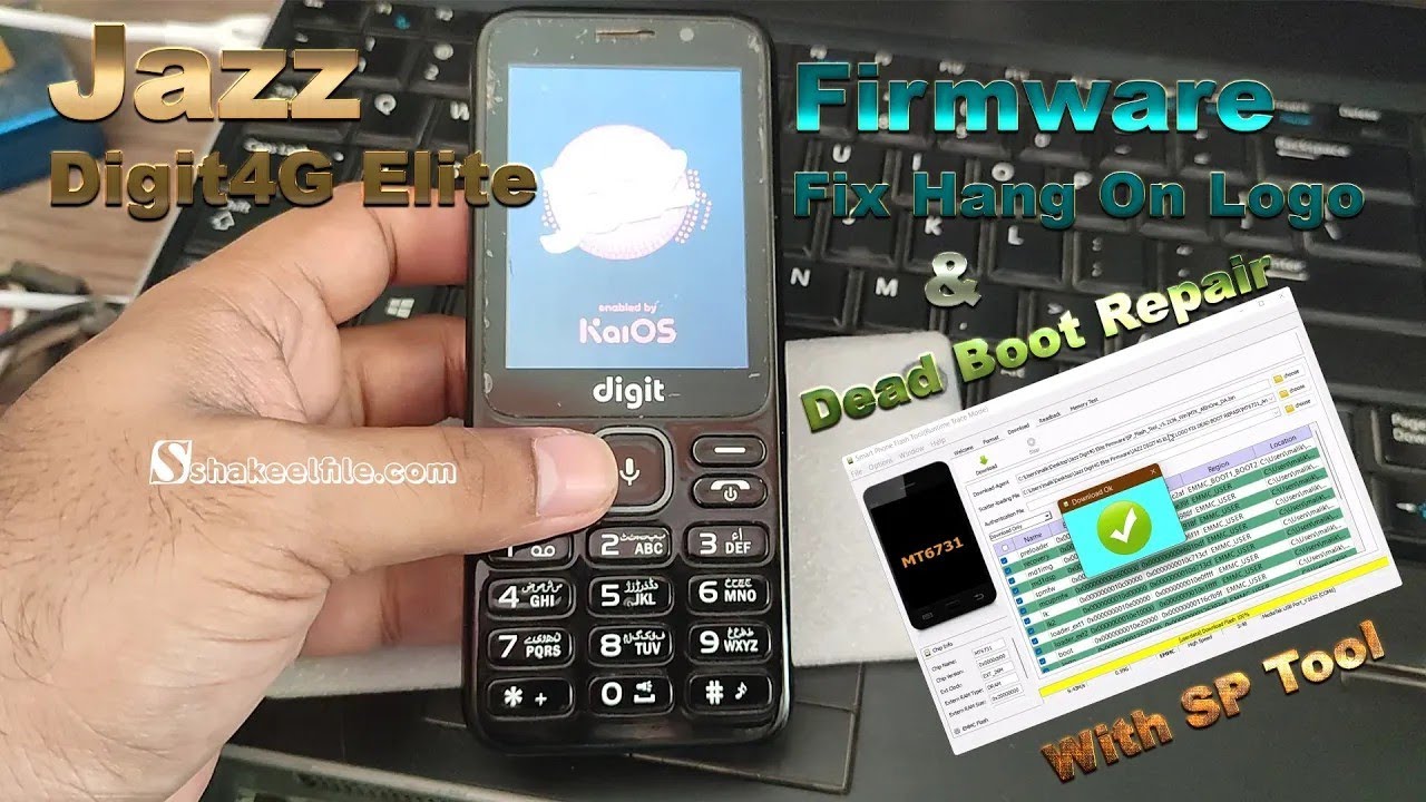 Jazz Digit 4G Elite Firmware Fix Hang On Logo/Dead Boot Repair With SP Tools