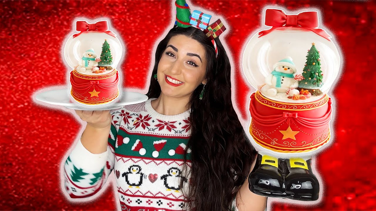 🍰 Pastel Navideño 🎄 Bola de Nieve 🔮  | La Pelo