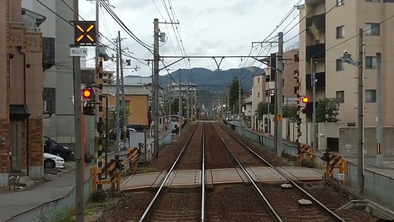 【前面展望】叡山電鉄叡山本線・鞍馬線　往復　出町柳⇔鞍馬　2023年