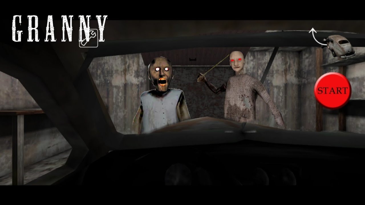Granny chapter 1 Car escape gameplay walkthrough 