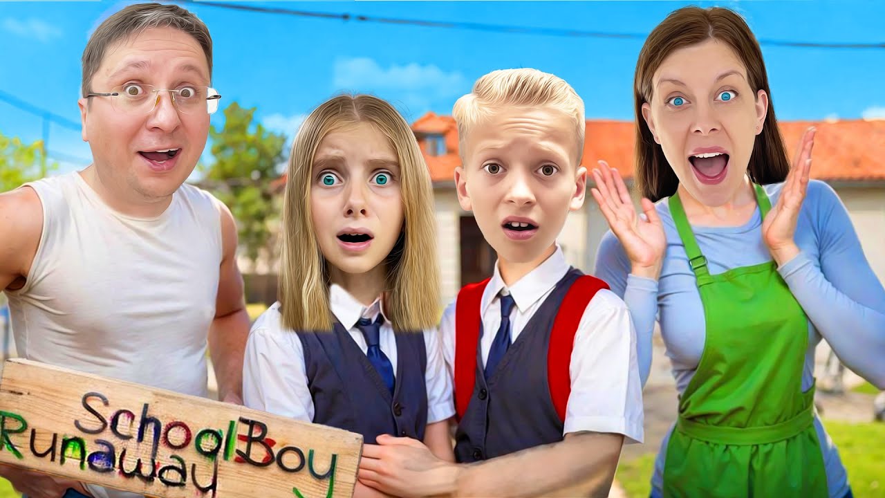 Partea 3 😱 Fugim de PĂRINȚII SEVERI 🤯 Schoolboy Runaway în VIAȚA REALĂ 🤫