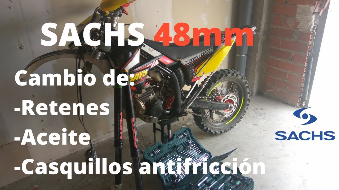 Tutorial: cambio retenes, aceite y casquillos horquilla Sachs. Gas Gas ec Sachs 48mm rebuild