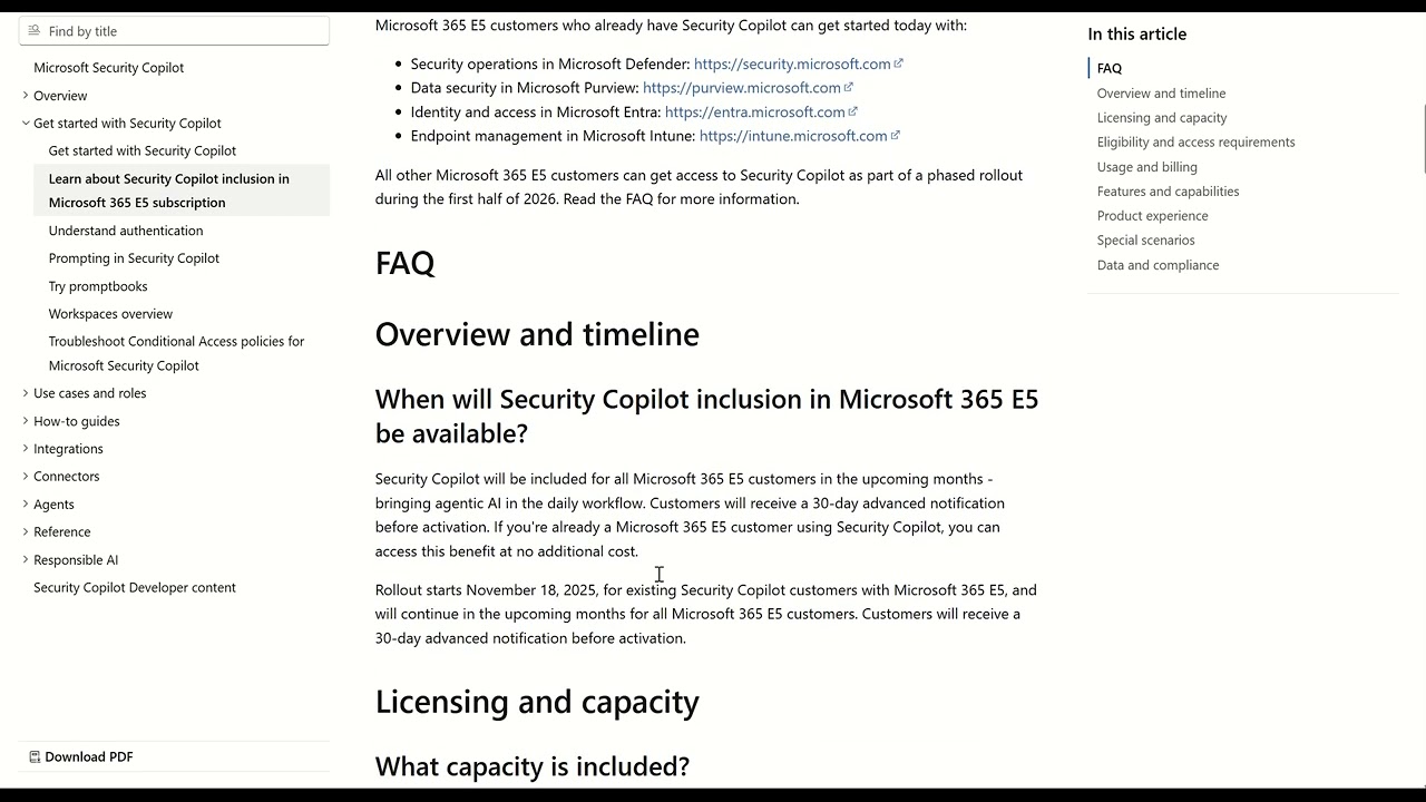 Security Copilot теперь включен в Microsoft 365 E5
