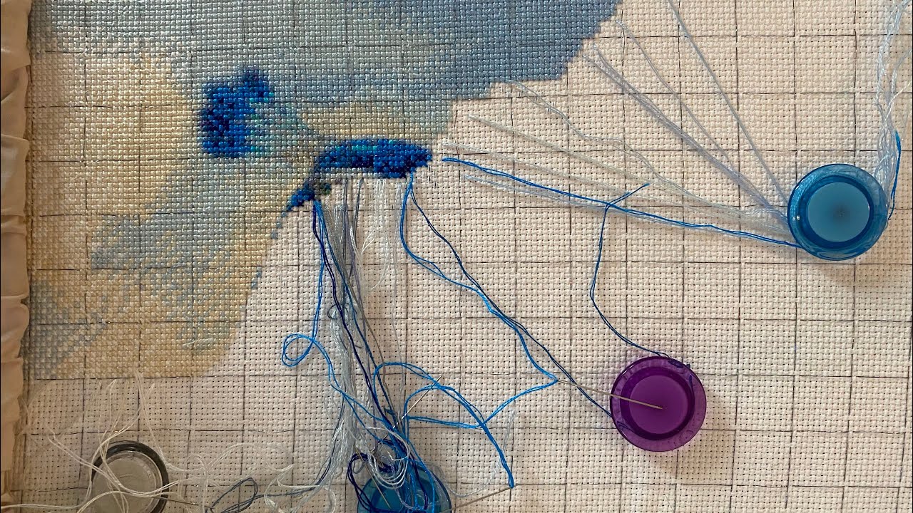 Cross Stitch: Stitch With Me #155 (with talking)