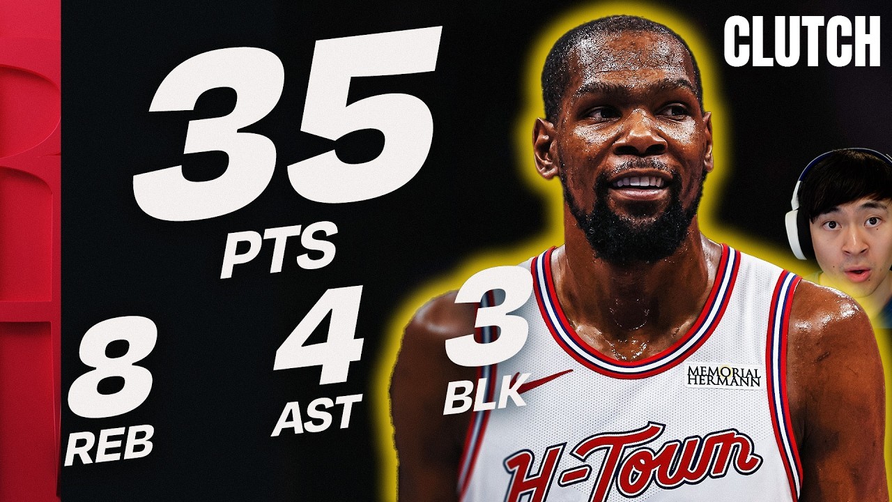 KD CLUTCH MASTERCLASS 😤 35 PTS, 3 BLKS vs Hornets