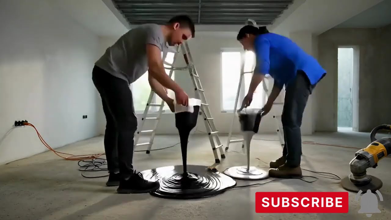 Insane Living Room Epoxy Floor Transformation