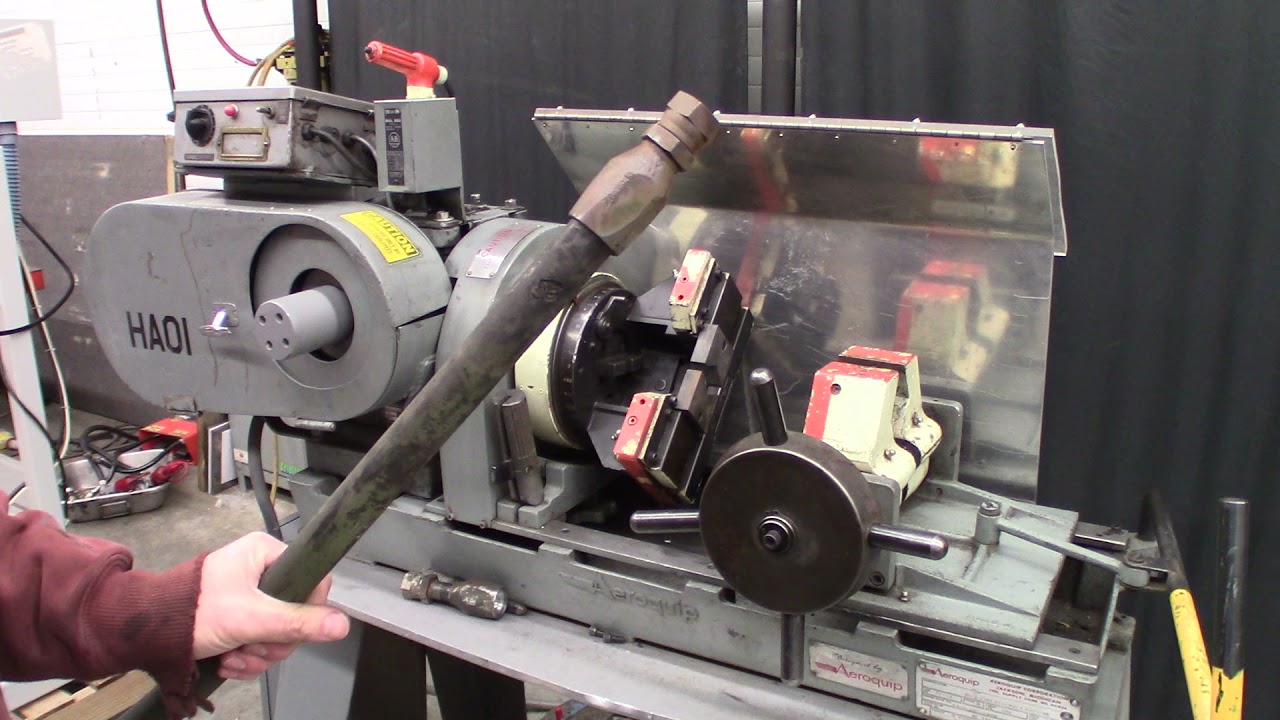 Aeroquip reusuable fitting assembly machine demo