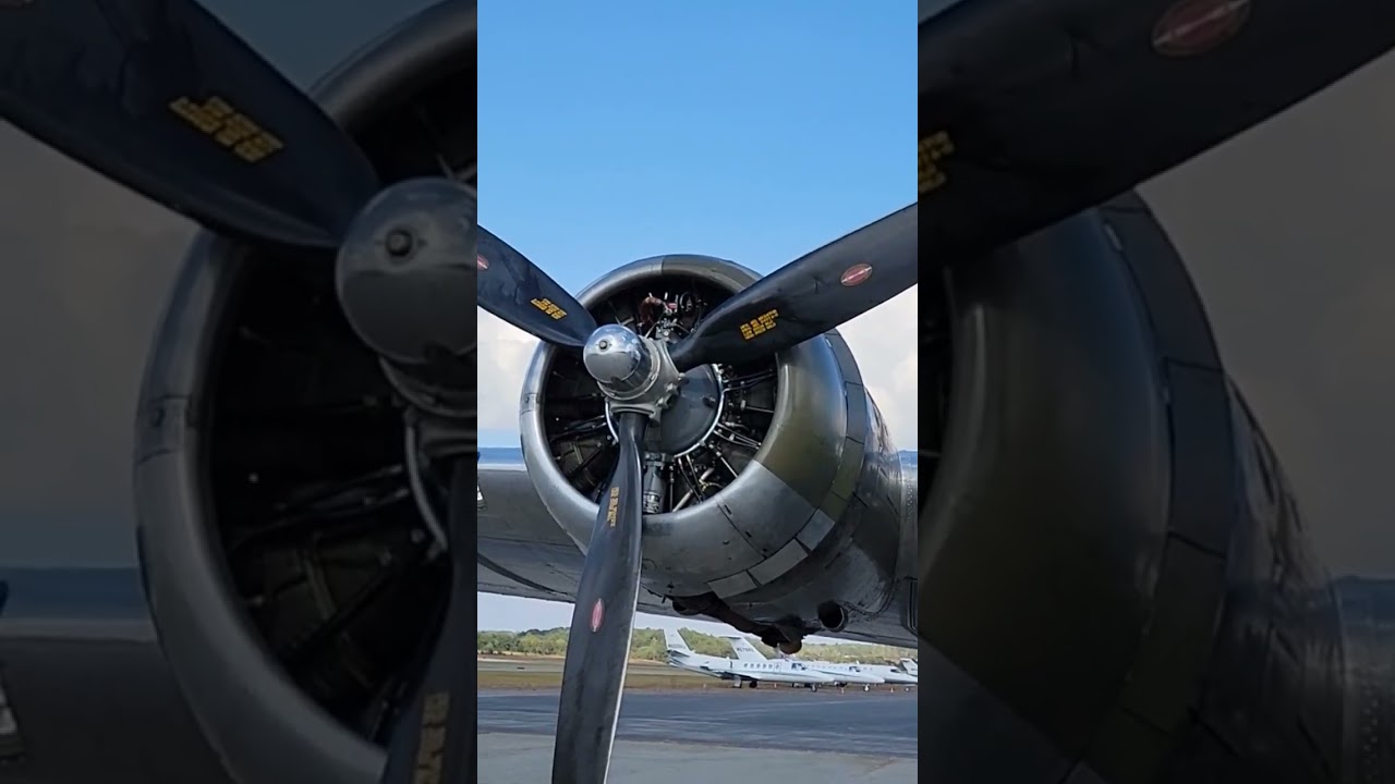 Outside the Chrome Aluminum Yankee Lady B17 US Bomer War Aircraft
