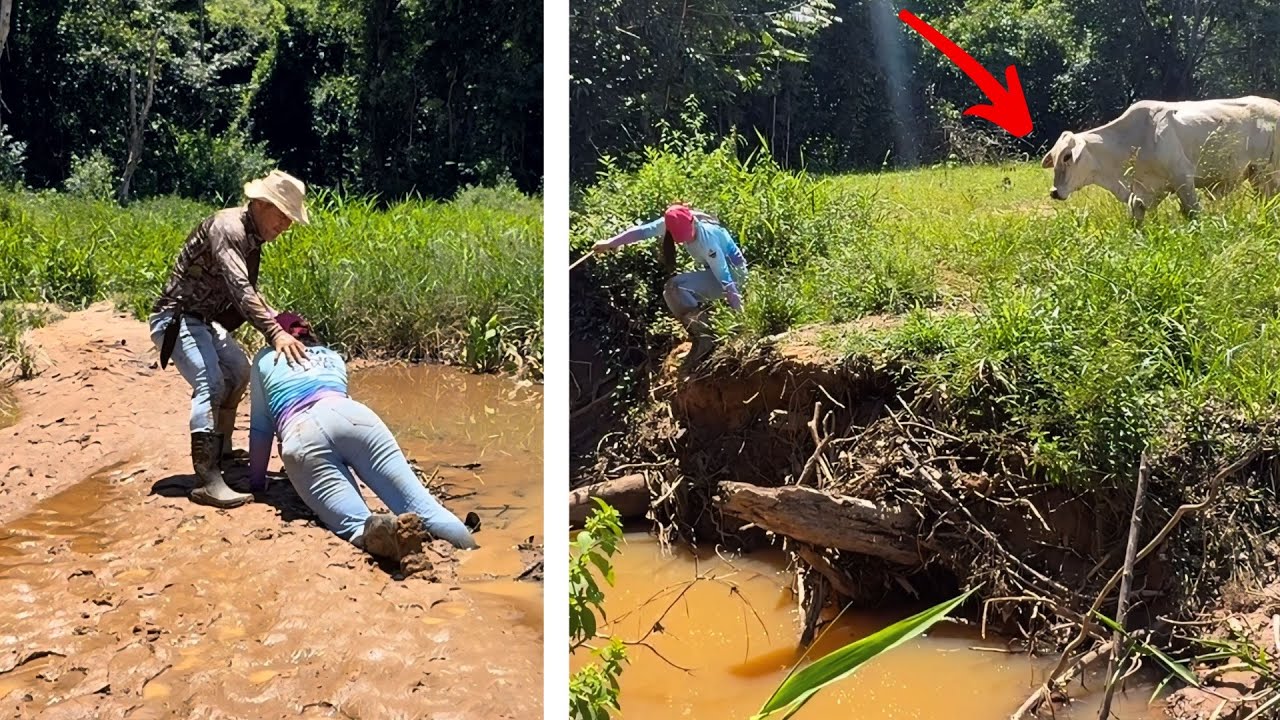 AVENTURA E PESCARIA CAIPIRA! TIVE QUE PEDIR AJUDA OU SERIA TARDE DEMAIS! FIZEMOS MOLHO DE PEIXE.