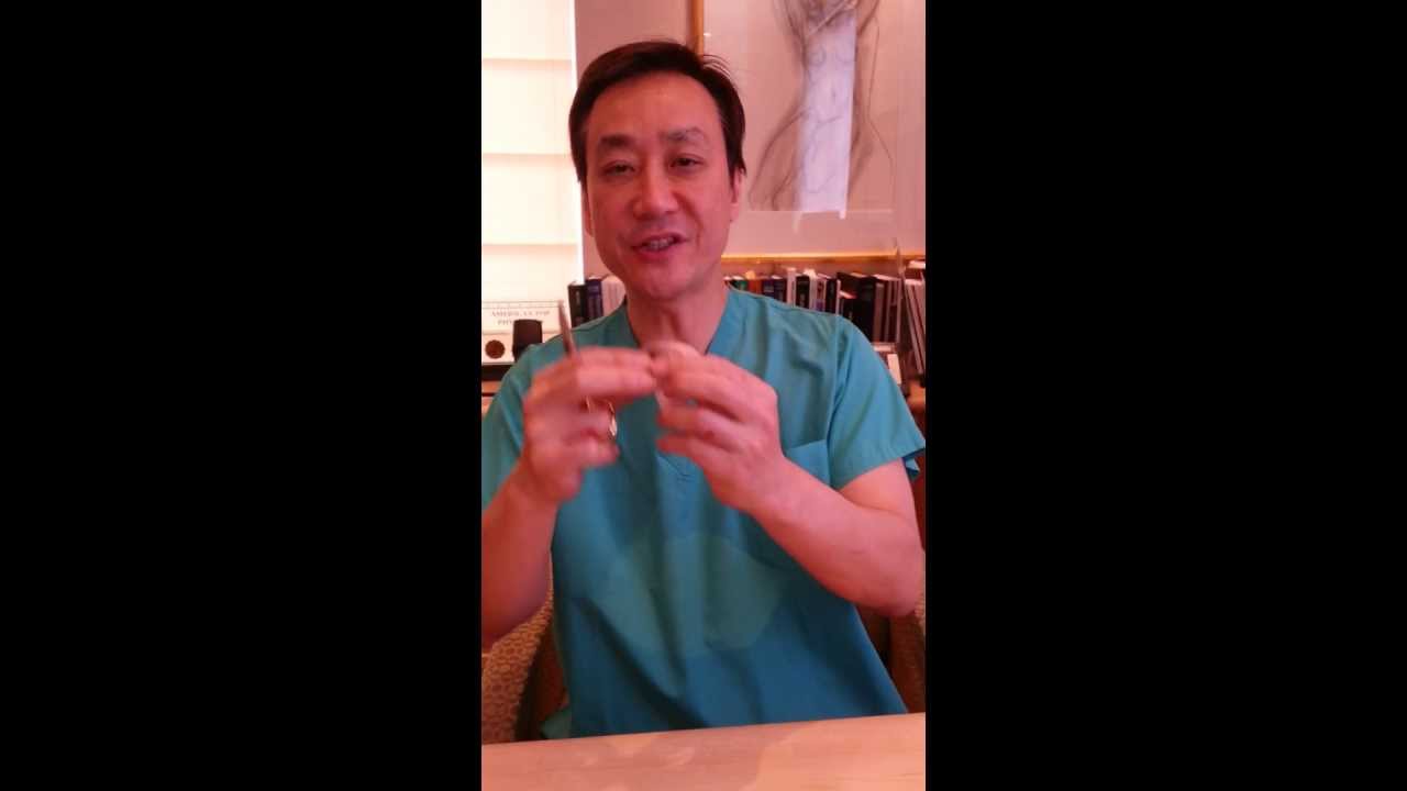 Post rhinoplasty taping of nasal tip by Dr Charles S Lee