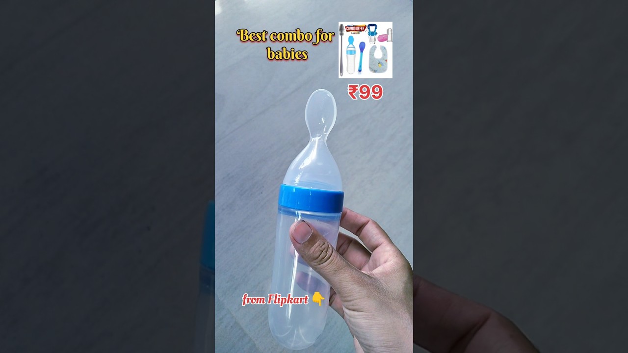 Flipkart best combo offer for babies | baby eating spoon review