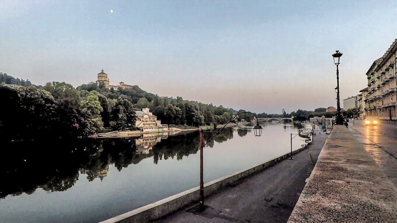 Turin, Italy. A Walk Around the Great Piazza Vittorio Veneto and the River