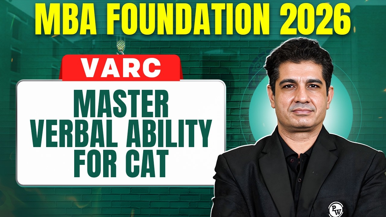 Master Verbal Ability | CAT 2026 VARC | Basics to Advanced | MBA Maha Foundation