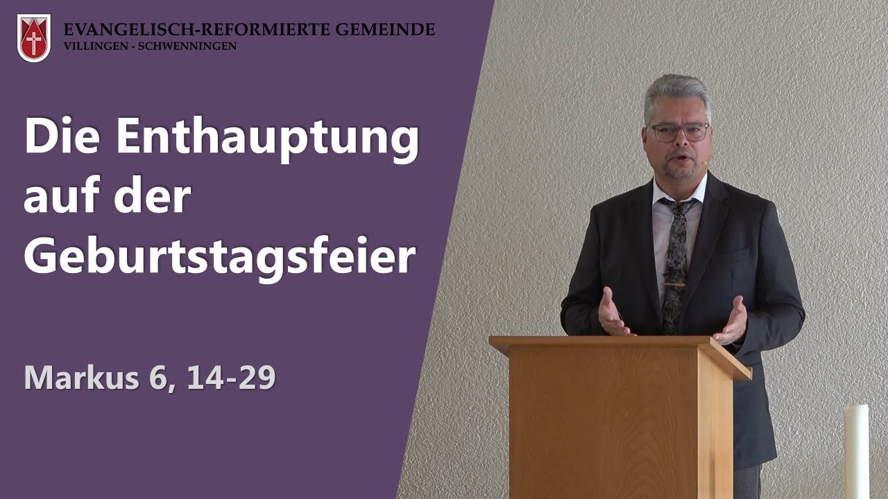 Die Enthauptung auf der Geburtstagsfeier (Markus 6, 14-29) // Peter Wall