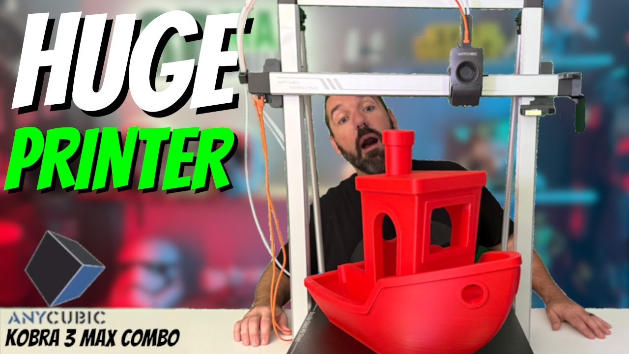 Большие 3D-принтеры! Anycubic Kobra 3 Max Combo | Огромный принтер с многоцветной 3D-печатью