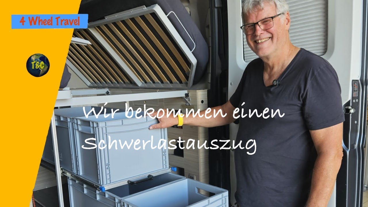 Schwerlastauszug für unseren Kastenwagen