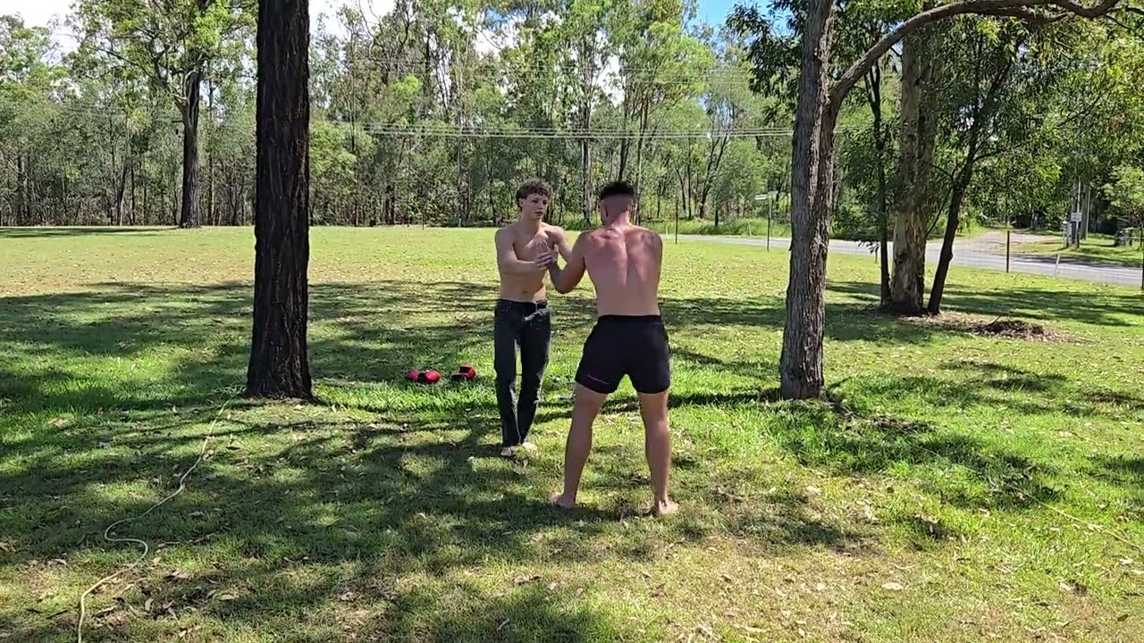 James and Josh wrestling Christmas 2025