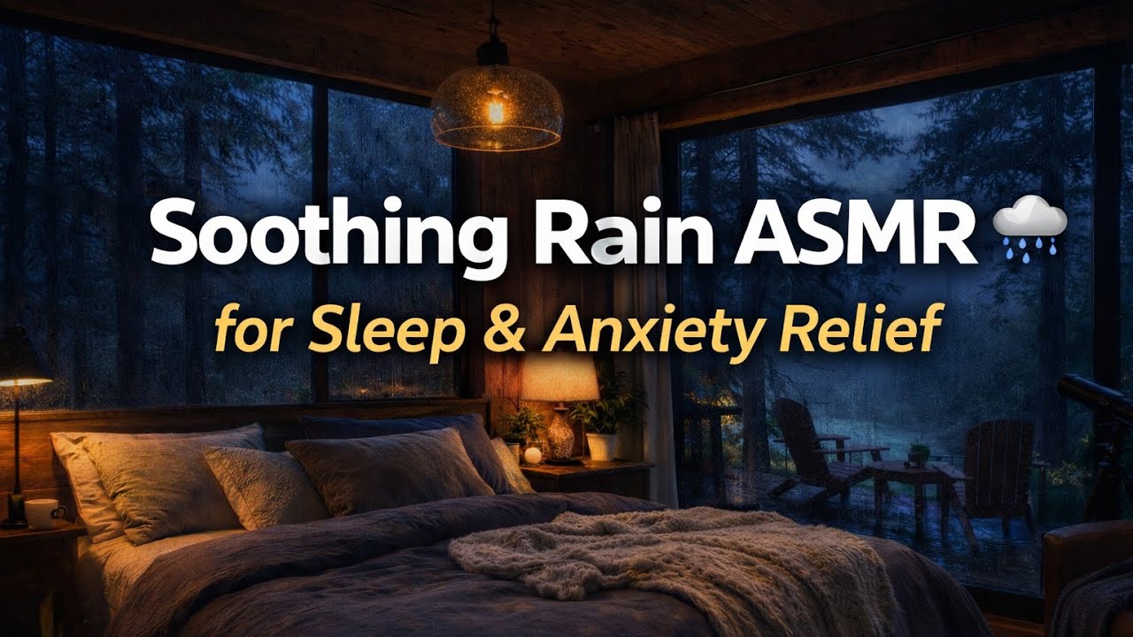 Soothing Rain ASMR for Sleep & Anxiety Relief